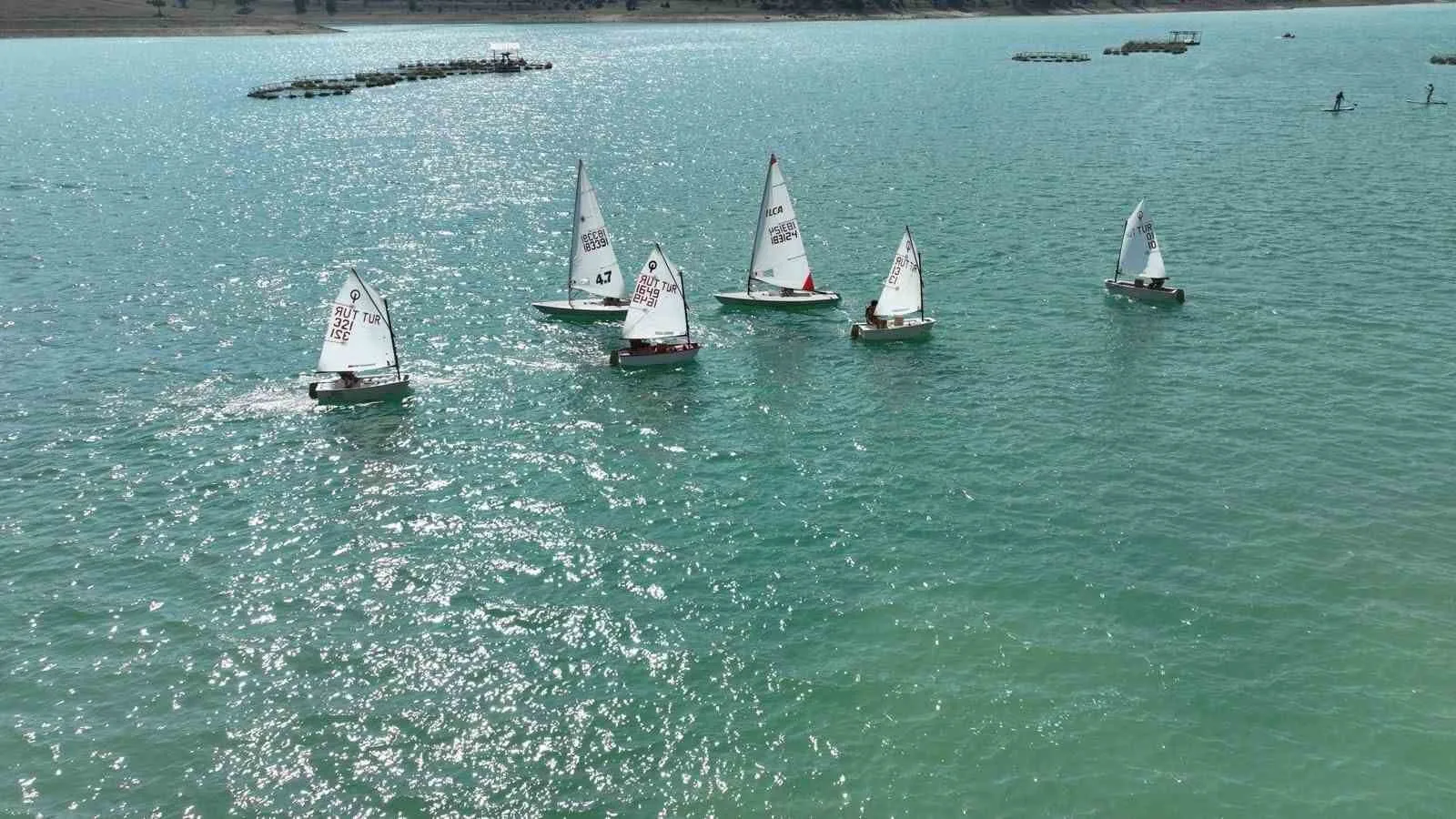 Sorkun Barajı’nda su sporları gösterisi büyük ilgi gördü