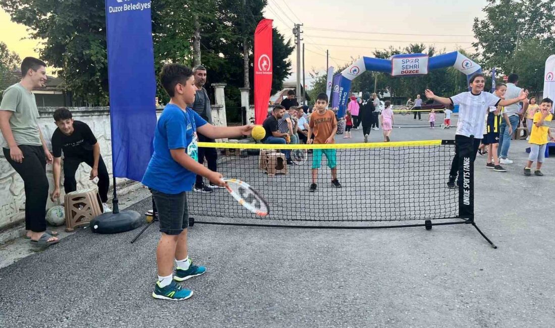 DÜZCE BELEDİYESİ, ‘SPOR MAHALLEMİZDE'