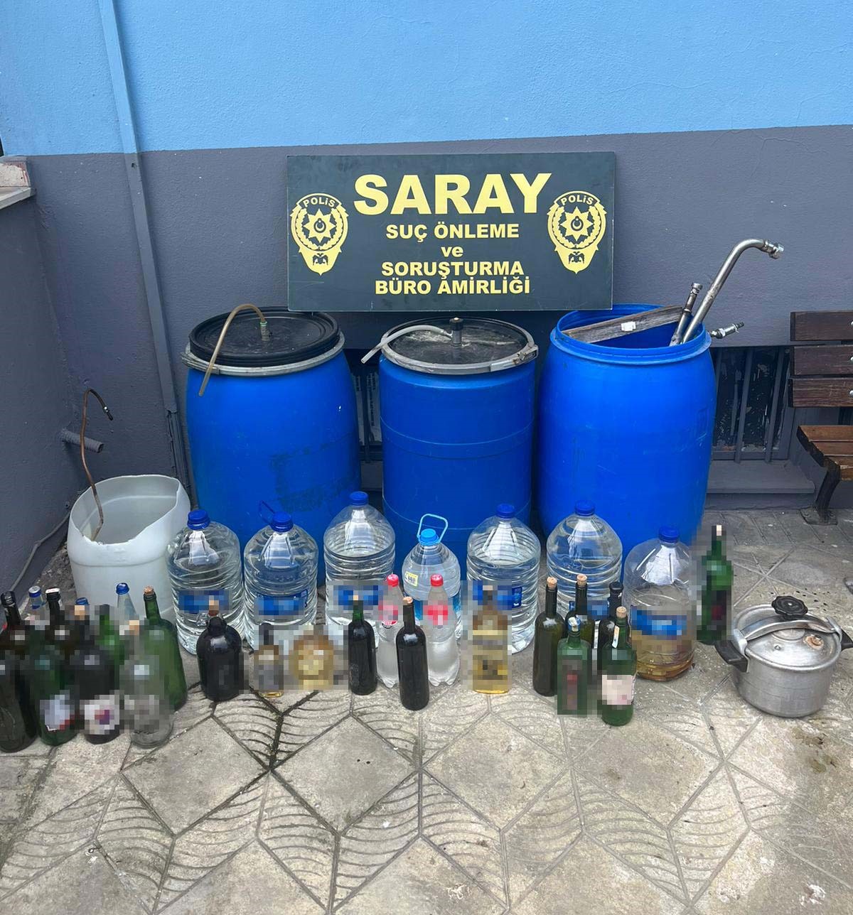 Tekirdağ’da 174 litre sahte alkol ele geçirildi