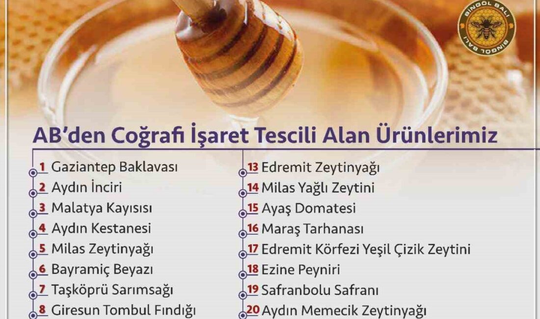 TOBB BAŞKANI RİFAT HİSARCIKLIOĞLU, "BİNGÖL BALI, AB COĞRAFİ İŞARETLİ İLK