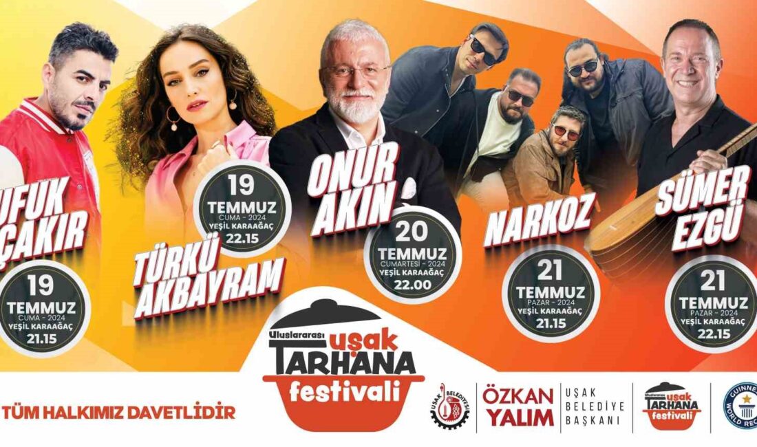 MUTFAKLARIN ŞAHI, ŞİFA KAYNAĞI TARHANANIN YANI SIRA ÇEŞİTLİ SÖYLEŞİLERİN, KONSERLERİN,