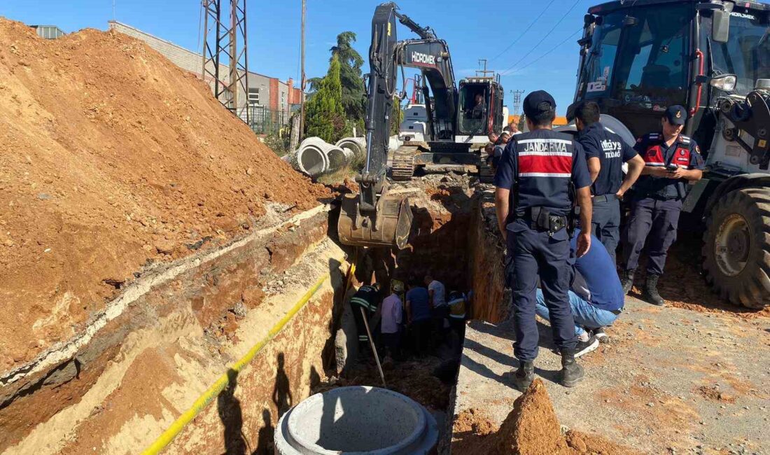 TEKİRDAĞ'DA YAĞMUR SUYU HATTI