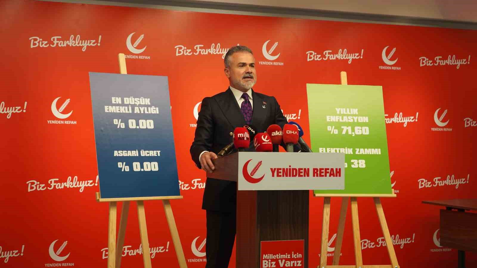 YENİDEN REFAH PARTİSİ GENEL BAŞKAN YARDIMCISI SUAT KILIÇ, “HALKIN ENFLASYONUNU