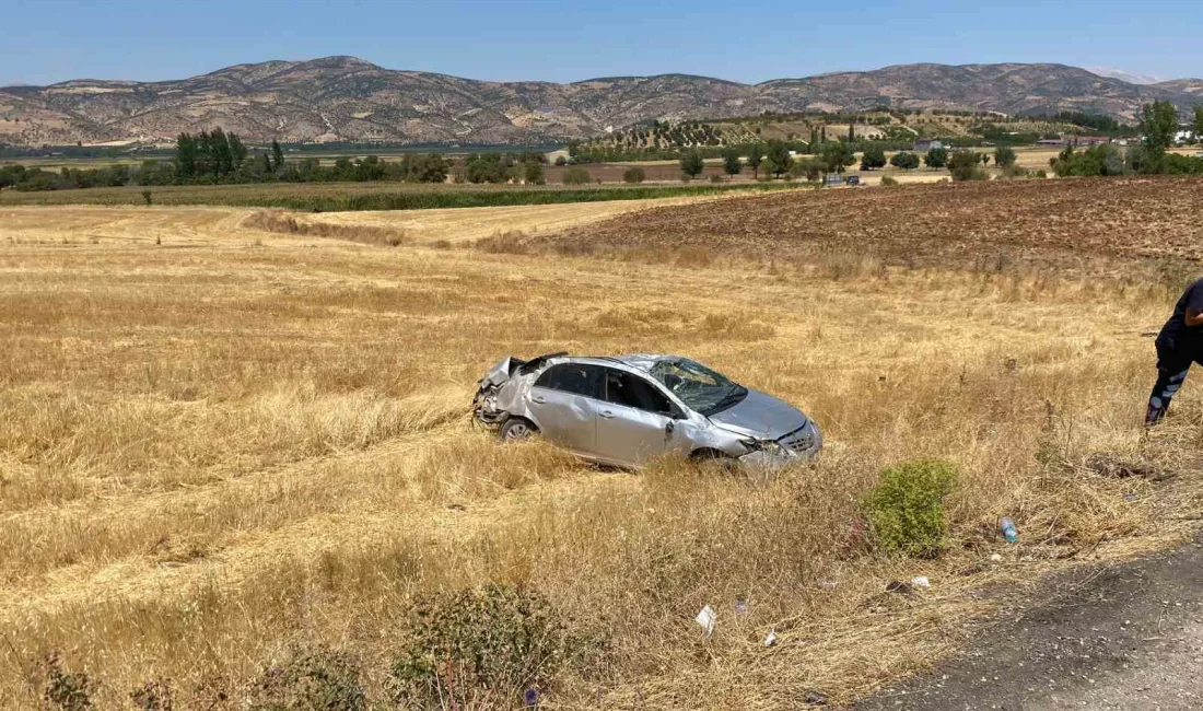 ADIYAMAN'IN GÖLBAŞI İLÇESİNDE OTOMOBİLİN