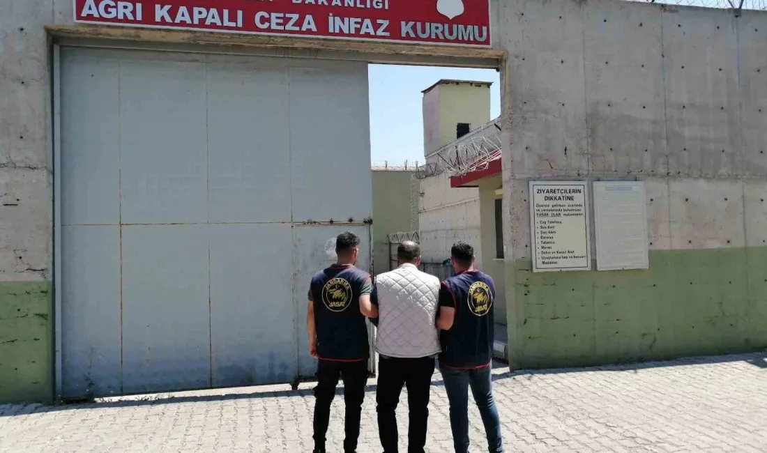 AĞRI'DA ÇEŞİTLİ SUÇLARDAN ARANAN