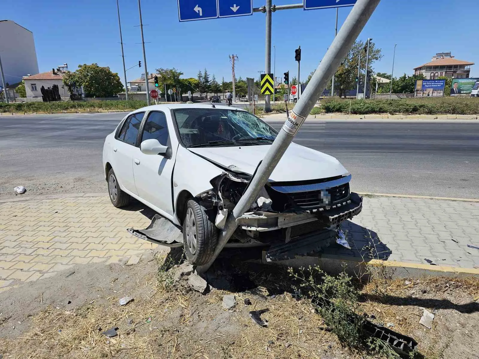 Aksaray’da otomobil ile motosiklet çarpıştı: 1 ağır yaralı