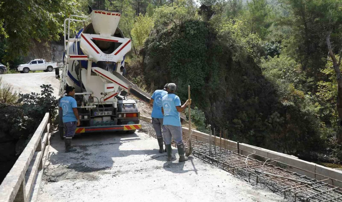 SİRGE KÖPRÜSÜ'NDE ALANYA BELEDİYESİ