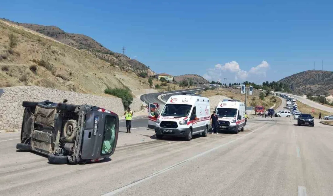 AMASYA’DA 2 KAMYONETİN ÇARPIŞMASI