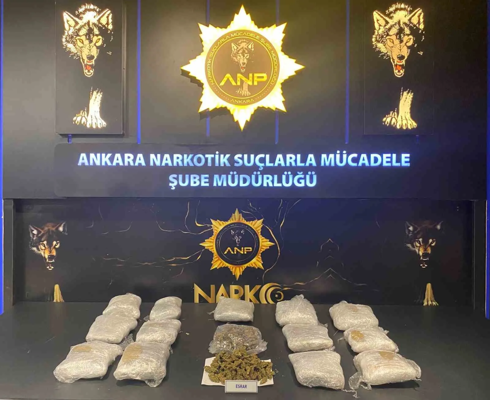 NARKOGÜÇ OPERASYONLARI KAPSAMINDA; 10 KİLOGRAM 600 GRAM ESRAR ELE GEÇİRİLDİ.