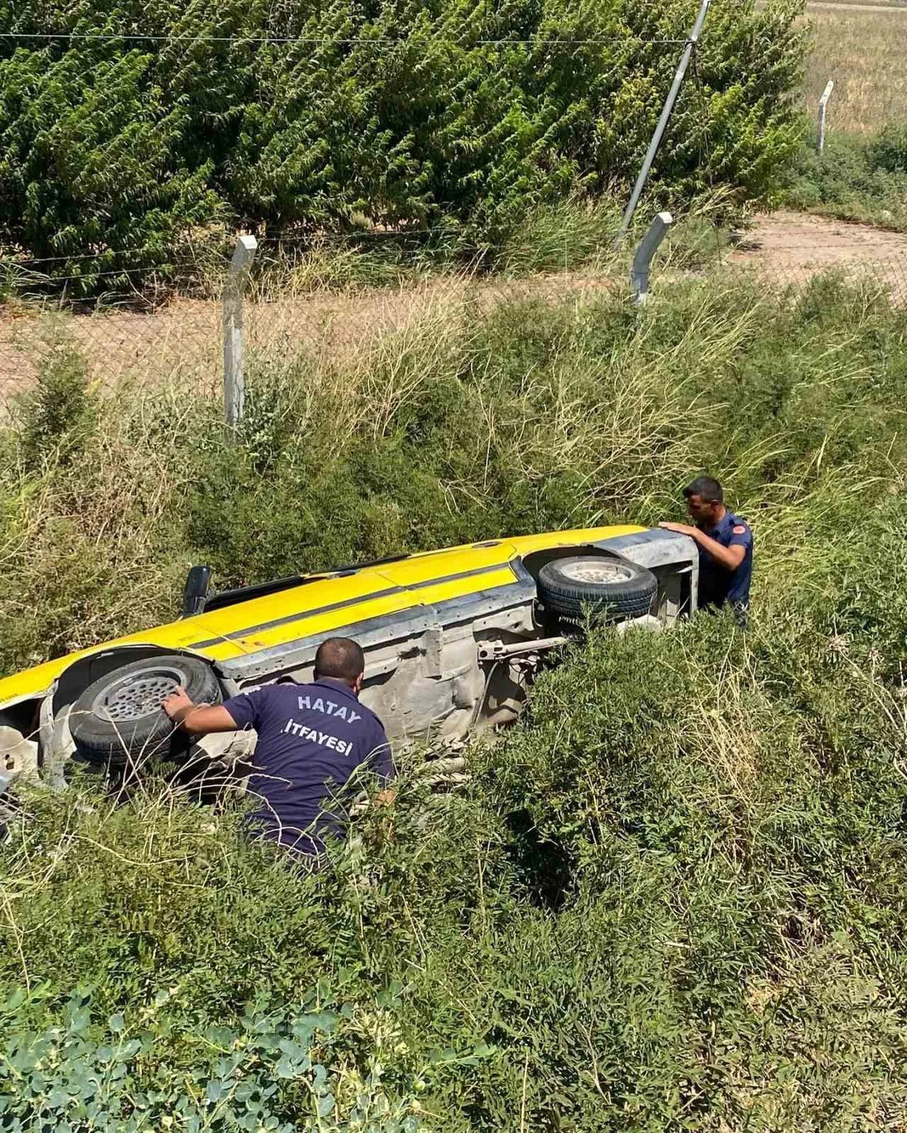 Antakya’da trafik kazası: 1 yaralı