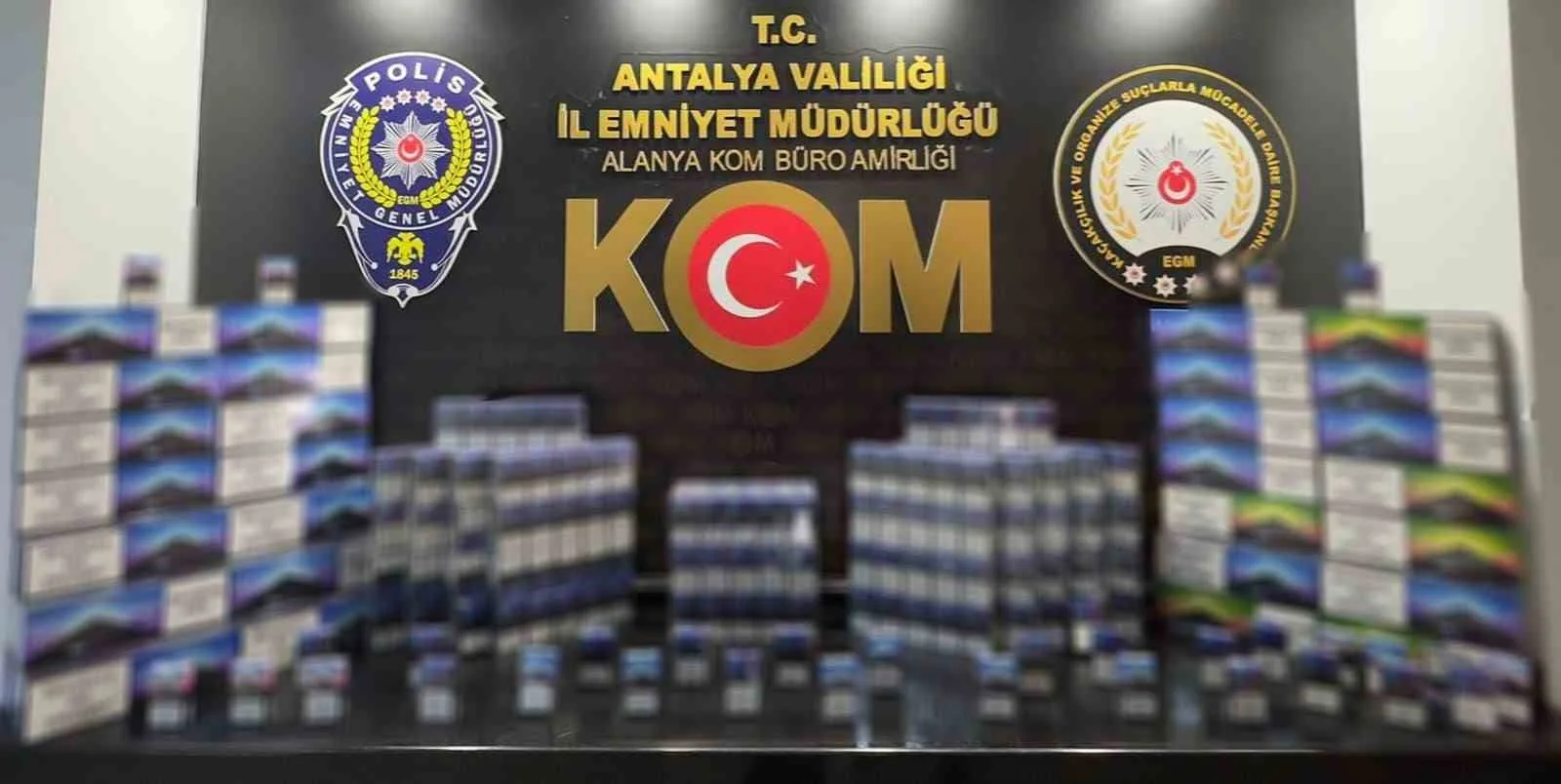 Antalya’da kaçakçılık operasyonu