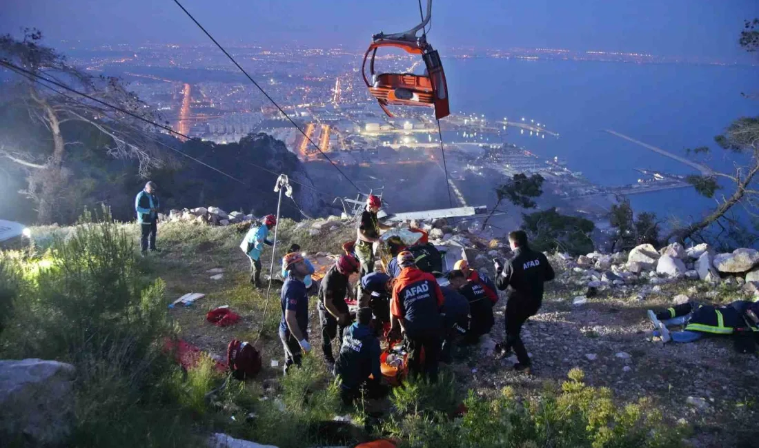 ANTALYA'DA TÜNEKTEPE TELEFERİK TESİSLERİ’NDE