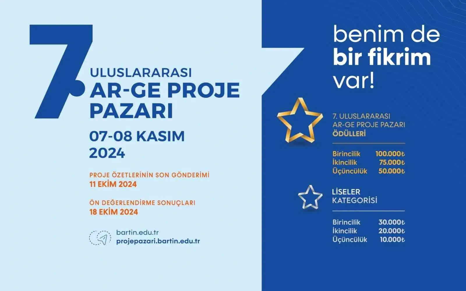 BARÜ 7. Uluslararası Ar-Ge Proje Pazarı başvuruları başladı