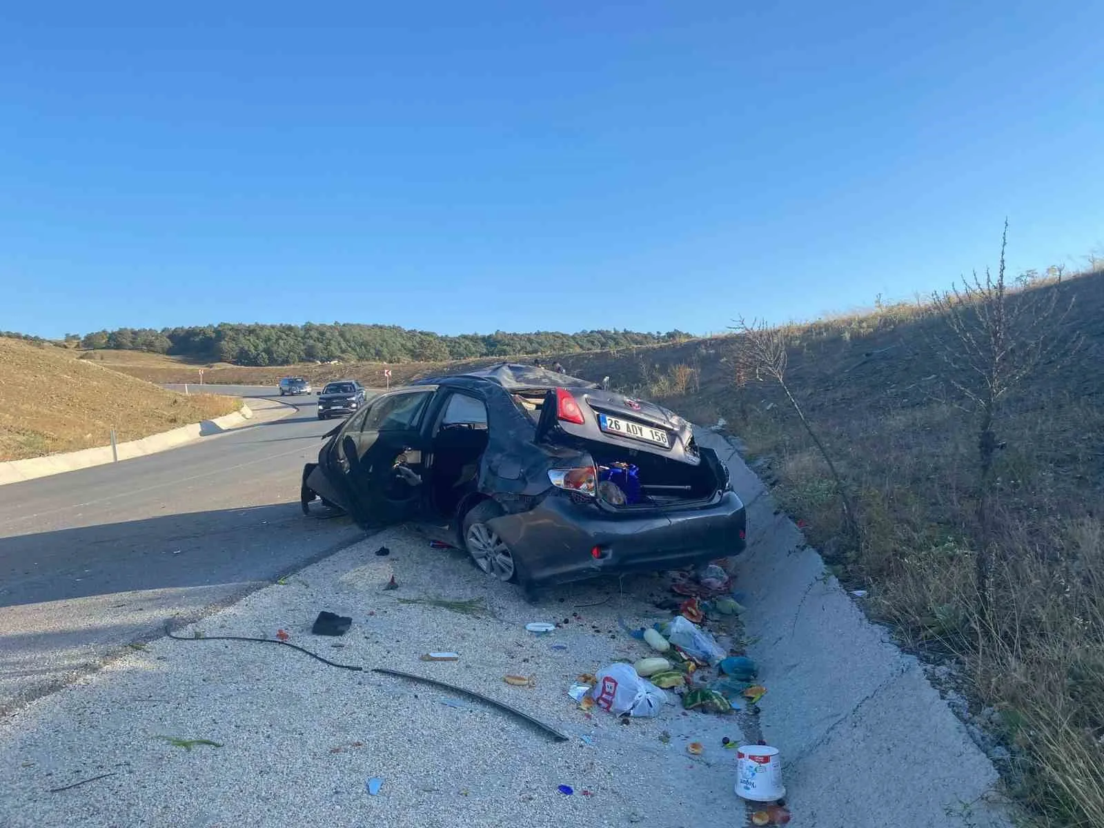 Bilecik’te meydana gelen trafik kazasında 1’i çocuk 4 kişi yaralandı