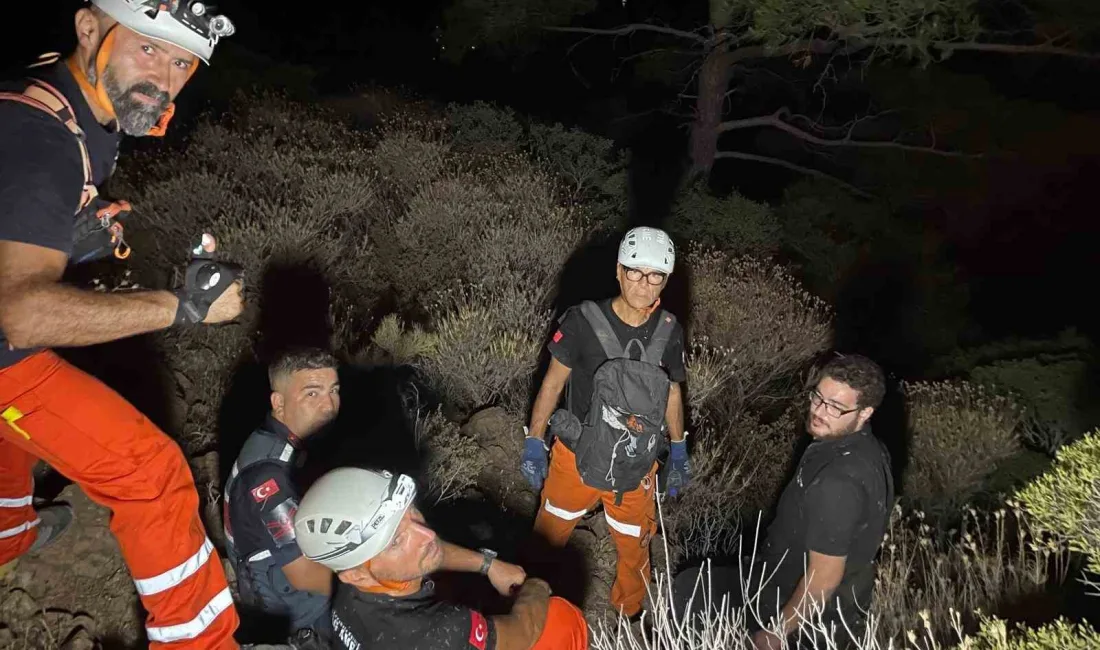 DATÇA’DA DAĞLIK ARAZİDE MAHSUR