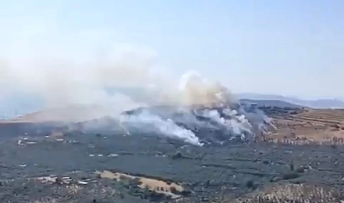 ERDEK’TEKİ ORMAN YANGININA KARADAN