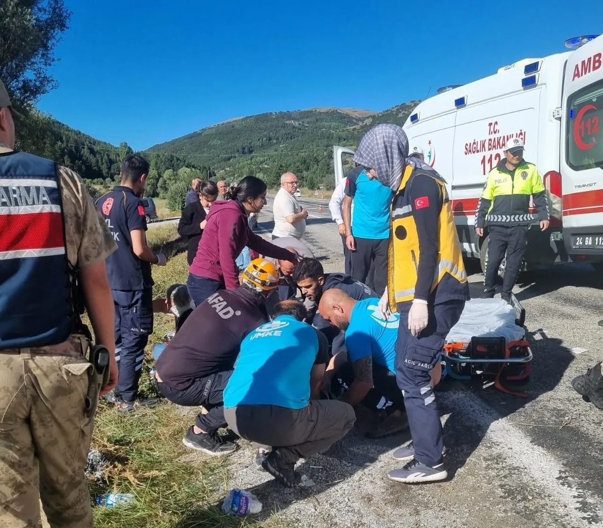 Erzincan’da otobüs kazası: 1 ölü, 41 yaralı