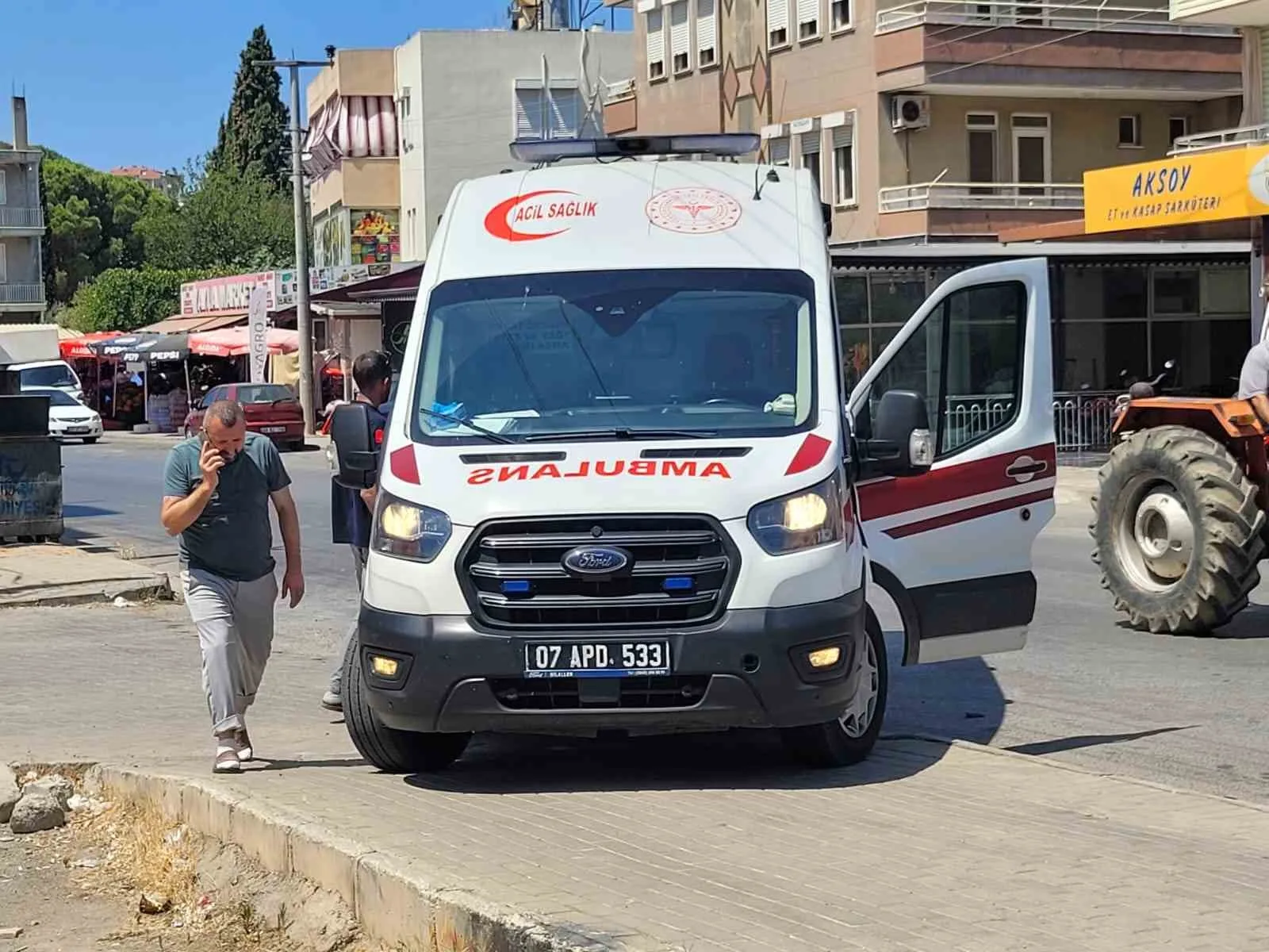 Gazipaşa’da otomobil ile motosiklet çarpıştı: 1 yaralı