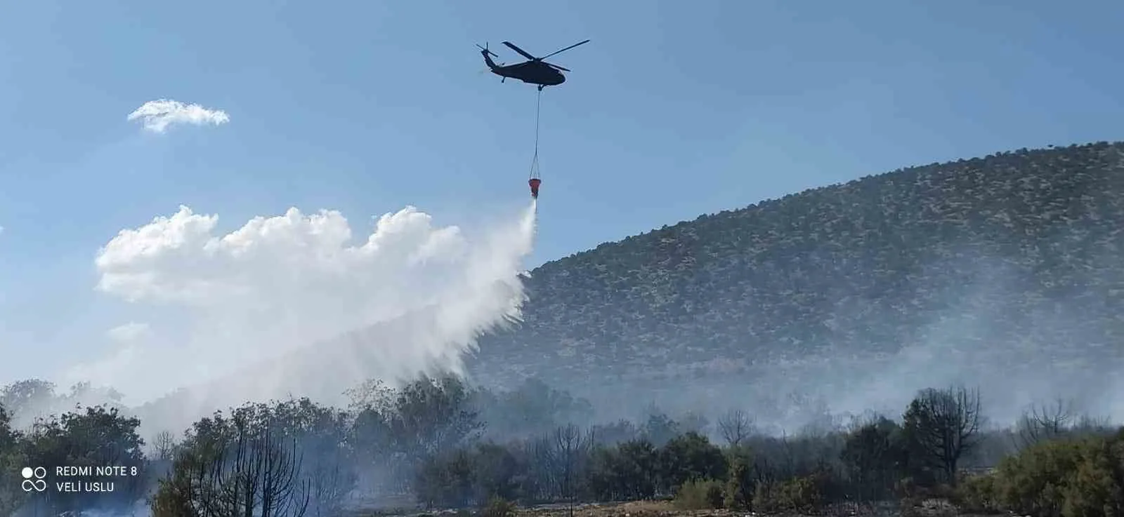 Isparta’da çıkan orman yangını ekiplerin hızlı müdahalesiyle söndürüldü