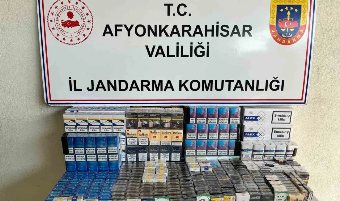 AFYONKARAHİSAR’DA KAÇAK SİGARA SATIŞI