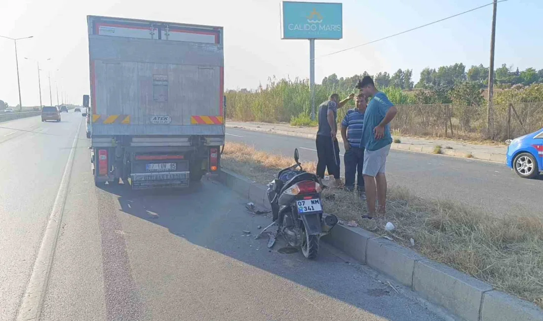 ANTALYA’DA MOTOSİKLET SÜRÜCÜSÜ EMNİYET