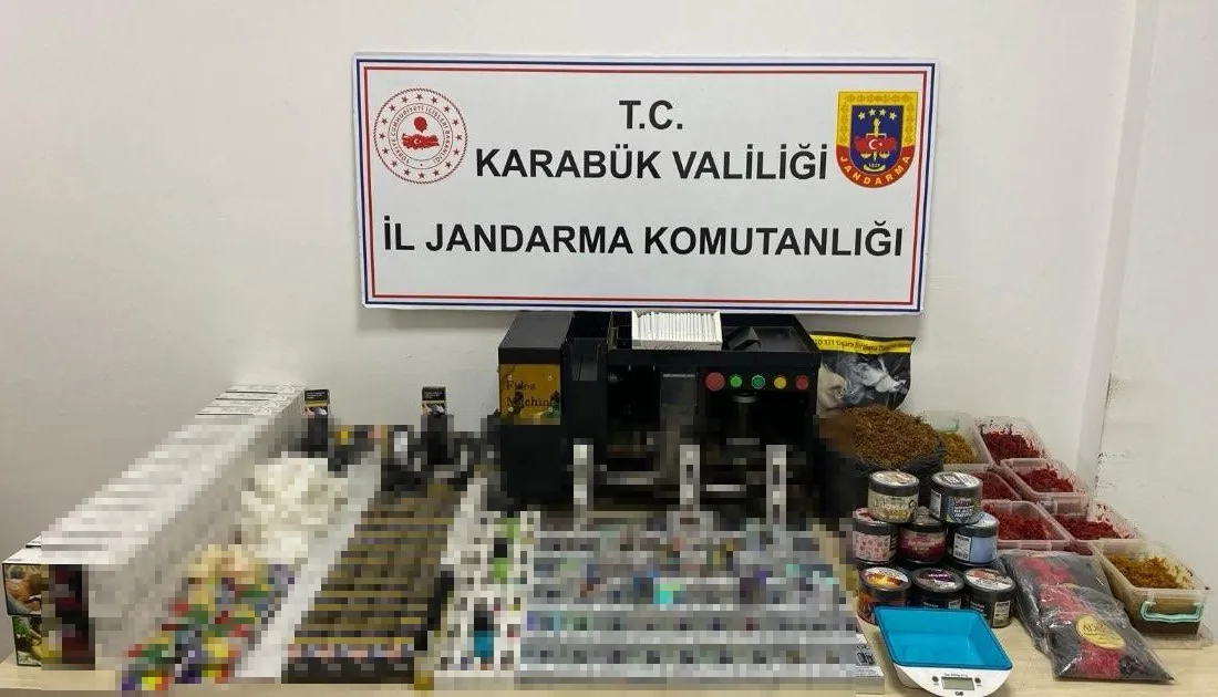 KARABÜK'TE JANDARMA EKİPLERİNCE KAÇAK