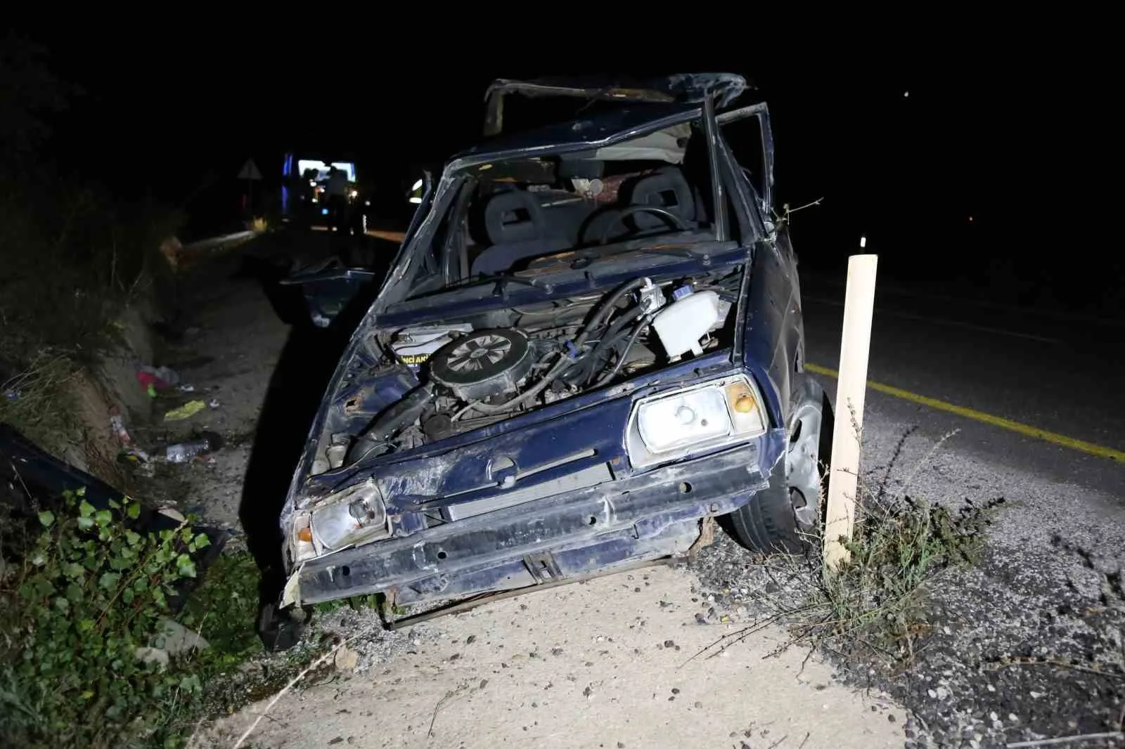 Kastamonu’da otomobil takla attı: 1’i ağır 5 yaralı