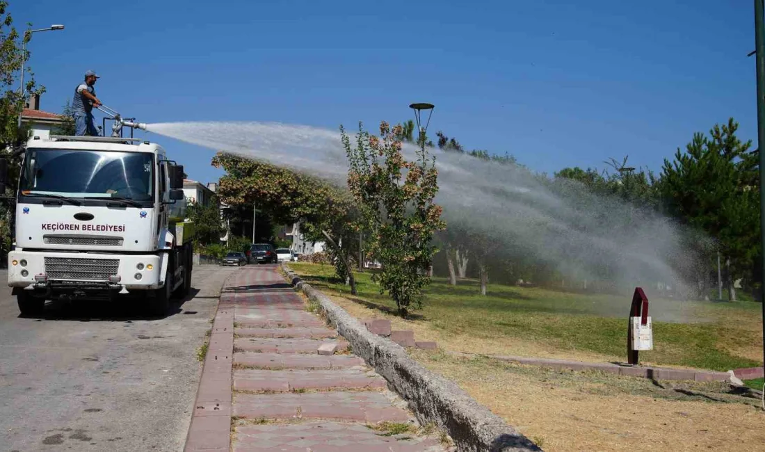 KEÇİÖREN BELEDİYESİ, PARK VE YEŞİL ALANLARDA TOPRAĞA ZARAR VERMEMEK İÇİN