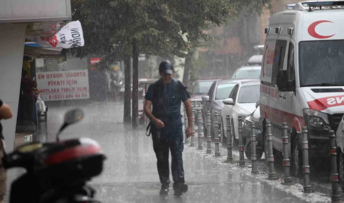 KONYA’DA BİR ANDA BASTIRAN