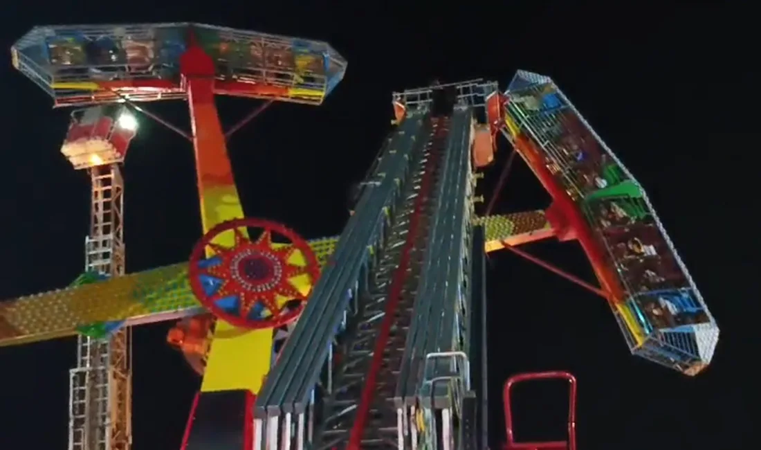 KAHRAMANMARAŞ’TA LUNAPARKTAKİ OYUN ALANINDA