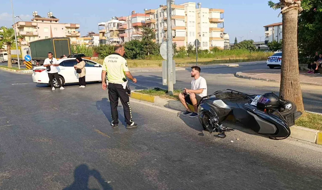 ANTALYA'NIN MANAVGAT İLÇESİNDE MOTOSİKLET