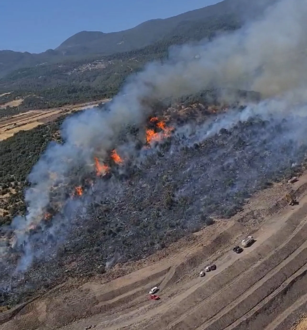 Manisa’da bir yangın da Yunusemre’de