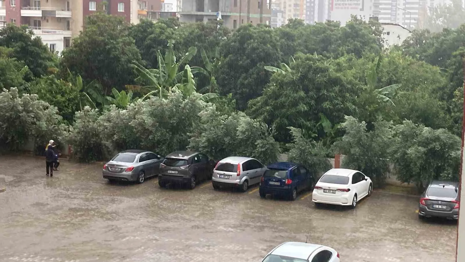 Mersin’de Toroslardan sahile kadar yağmur etkili oldu