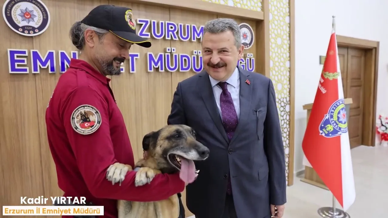 Narkotik köpeği Eris’e duygu yüklü veda paylaşımı