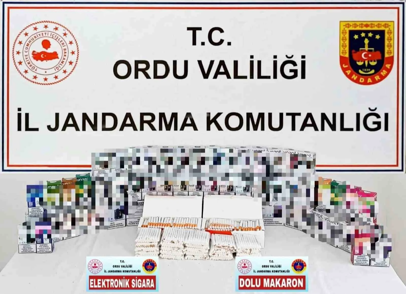 Ordu’da kaçak tütün ve mamulleri ile mücadele çalışmaları sürüyor