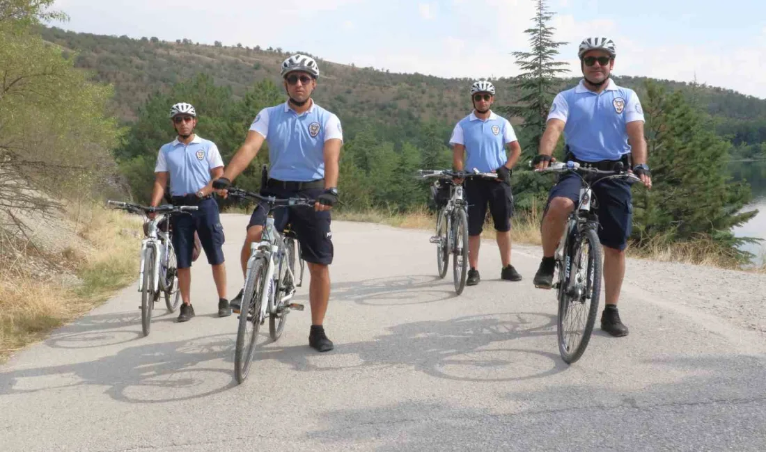 BİSİKLETLİ POLİS EKİPLERİ ‘MARTILAR' PARK, BAHÇE VE MESİRE ALANLARINDA, HAVANIN