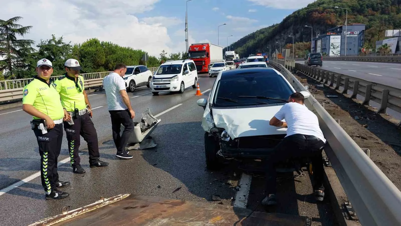 Samsun’da zincirleme trafik kazası: 3 yaralı