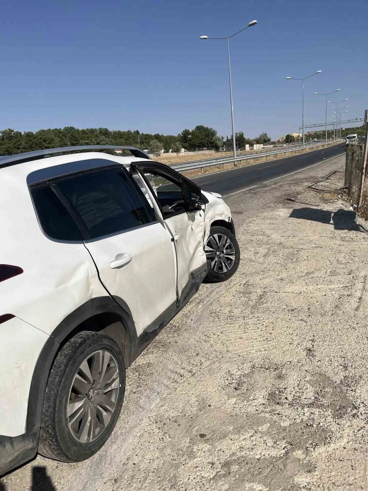 Siirt’te maddi hasarlı trafik kazası