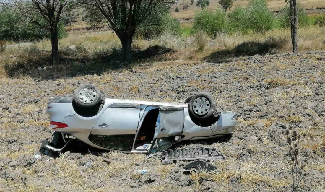 AFYONKARAHİSAR’DA TAKLA ATARAK ŞARAMPOLE