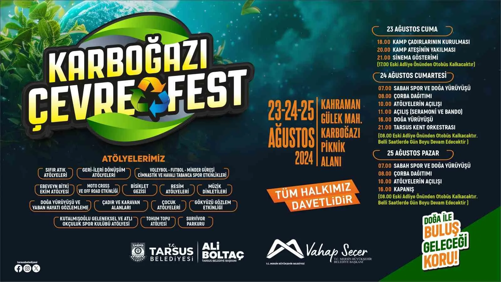 Tarsus’ta Karboğazı Çevre Festivali düzenleniyor