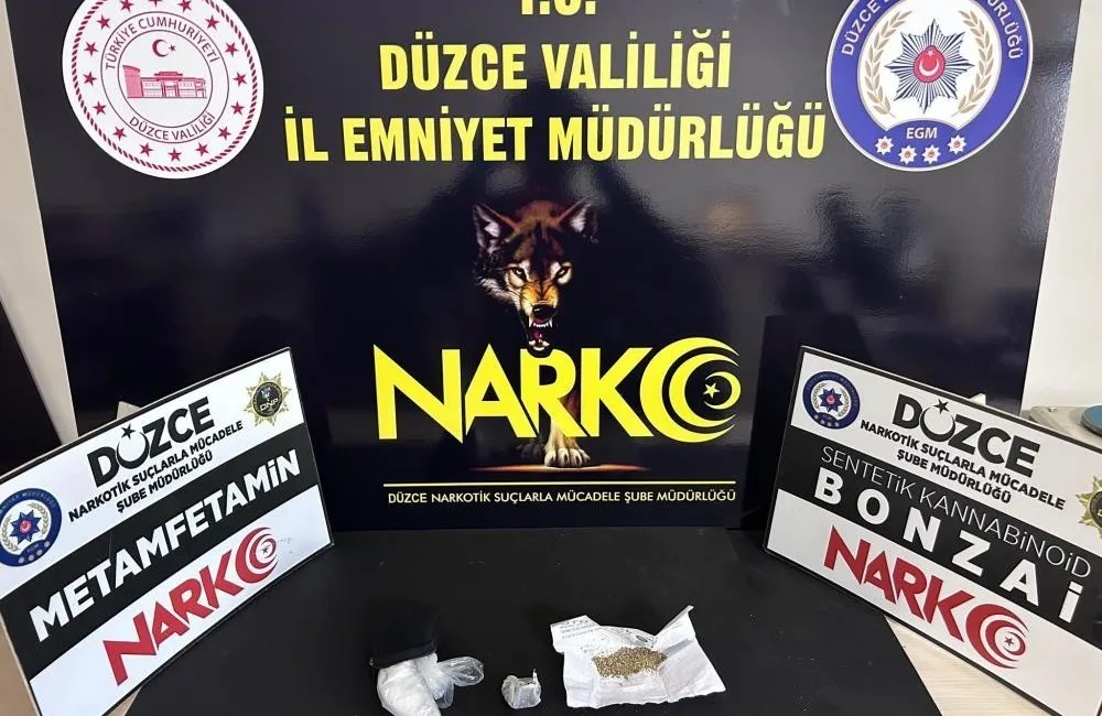 DÜZCE'DE NARKOTİK SUÇLARLA MÜCADELE