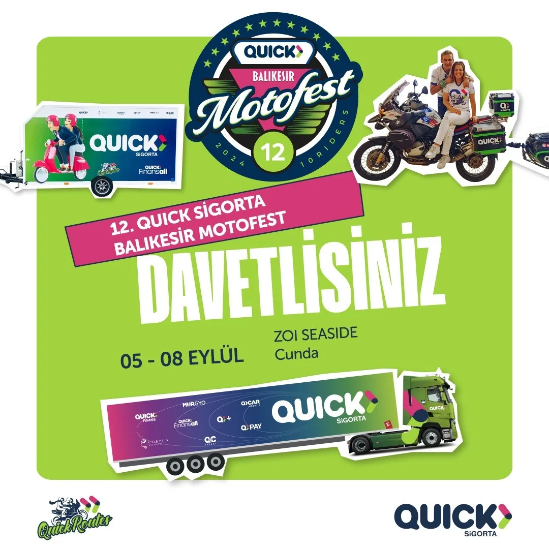 TÜRKİYE’NİN EN ÇOK KATILIMLI GERÇEKLEŞEN MOTOSİKLET FUARI 12’NCİ ULUSLARARASI QUİCK