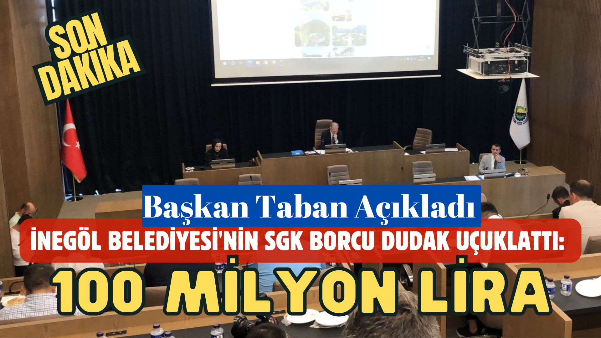 Başkan Taban Meclis Toplantısında Açıkladı: “İnegöl Belediyesi’nin SGK Borcu 100 Milyon Lira”