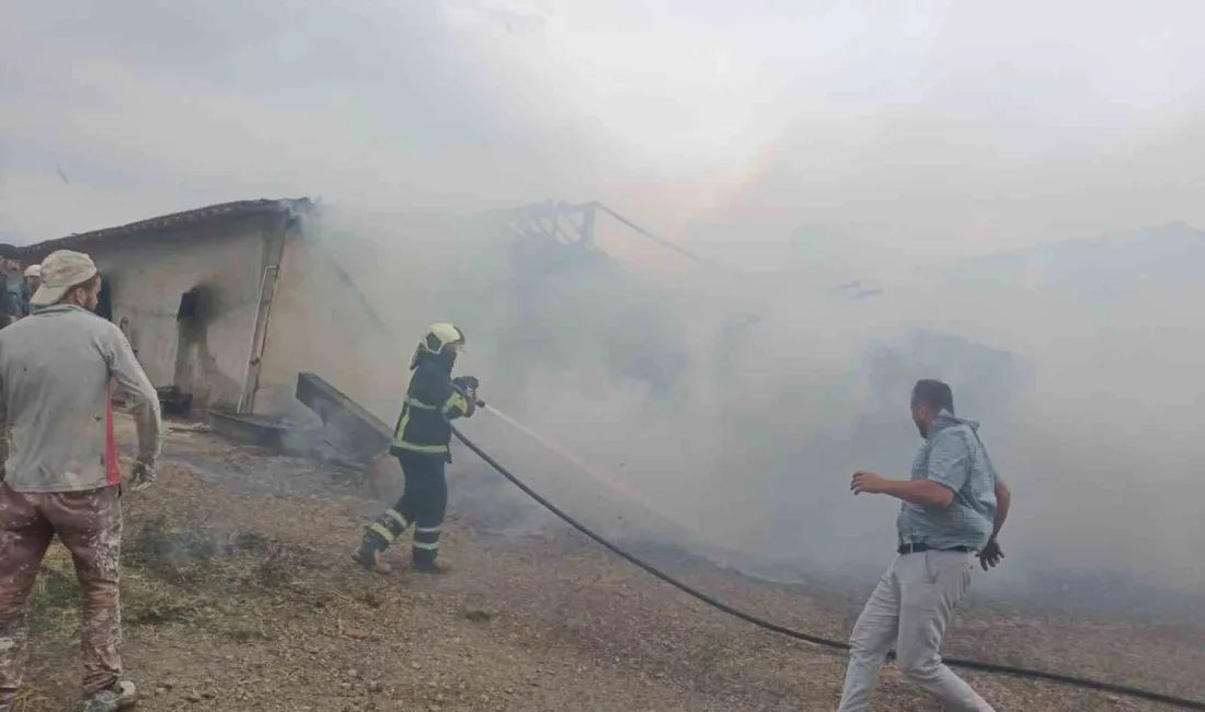 ÇANKIRI’DA KÖYDE ÇIKAN YANGINDA