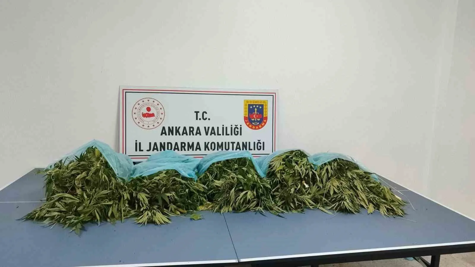 ANKARA'NIN ÇAMLIDERE İLÇESİNDE GERÇEKLEŞTİRİLEN OPERASYONDA 25 KİLOGRAM KUBAR ESRAR ELE