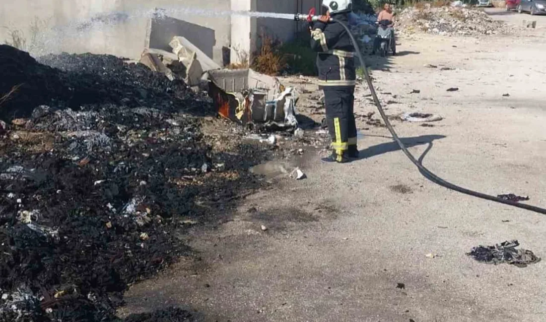 HATAY’DA ATIK MALZEMELERİN BULUNDUĞU