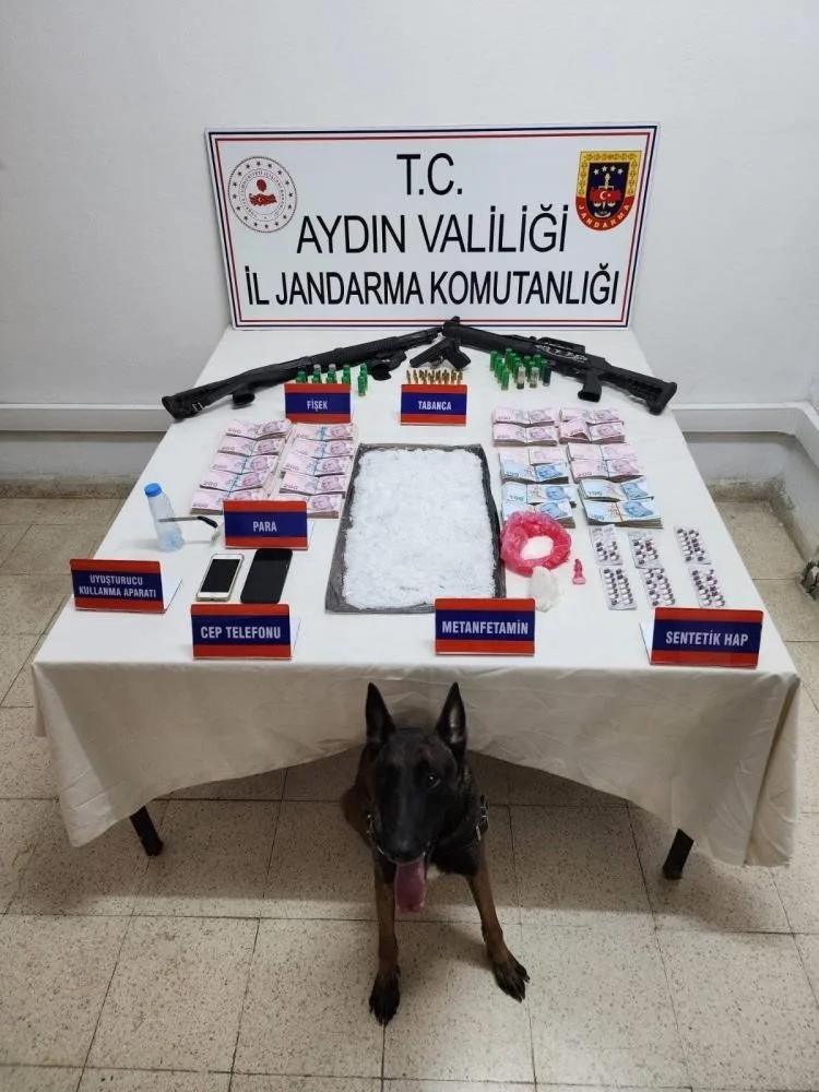 Aydın’da 2 kilogram uyuşturucu madde ele geçirildi