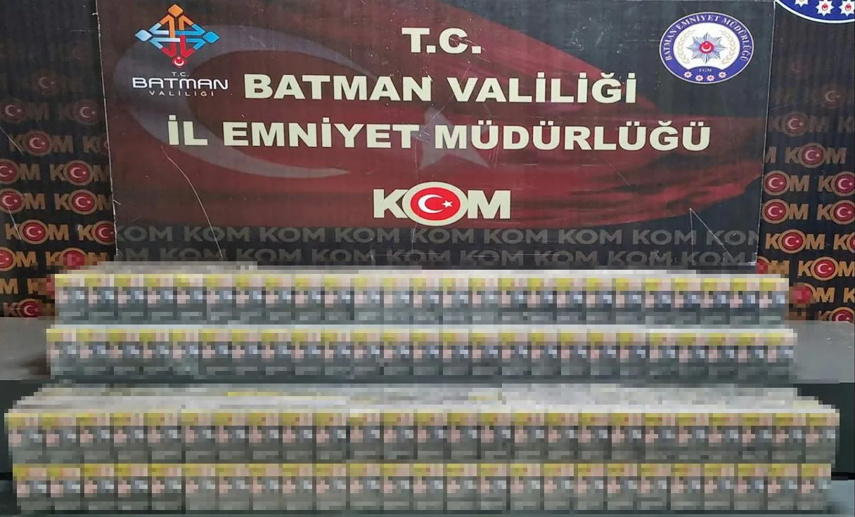 Batman’da çekici araç yerine kaçak sigara taşıdı