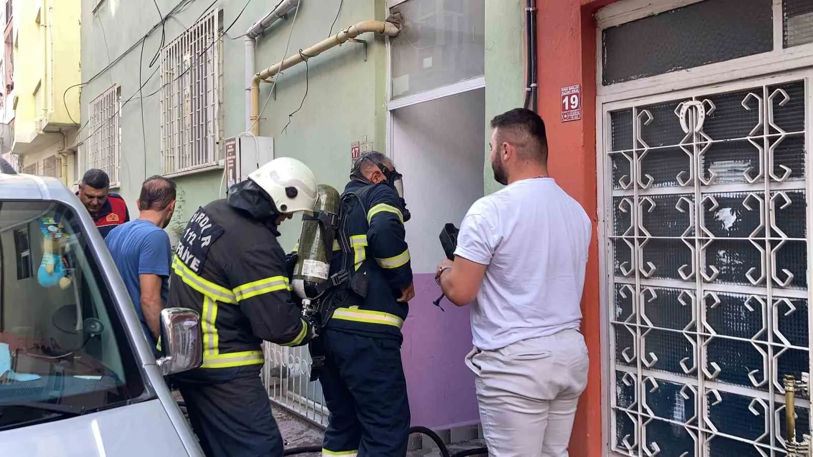 Burdur’da çamaşır makinesinden çıkan yangın söndürüldü