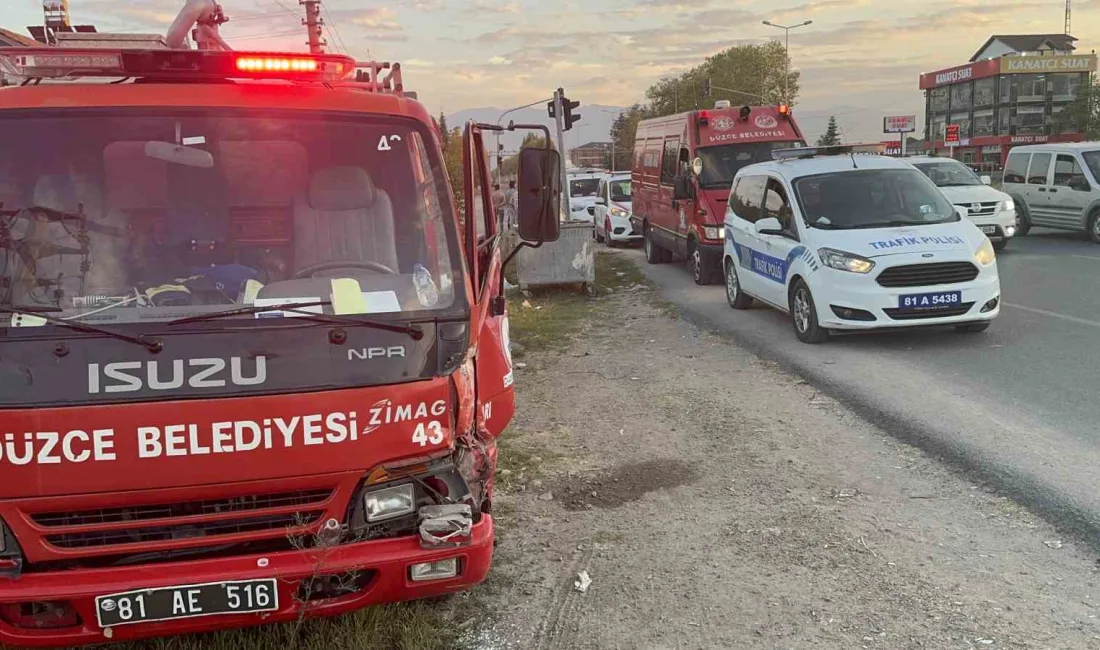 DÜZCE’DE YANGINA GİDEN İTFAİYE